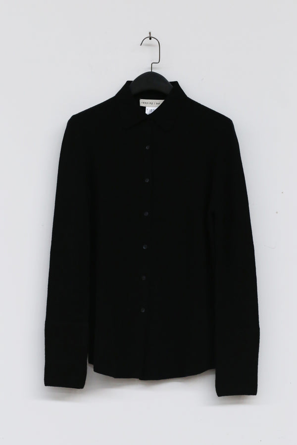 SWAYING/KNIT Cashmere Shirt SW212SZ55 Black